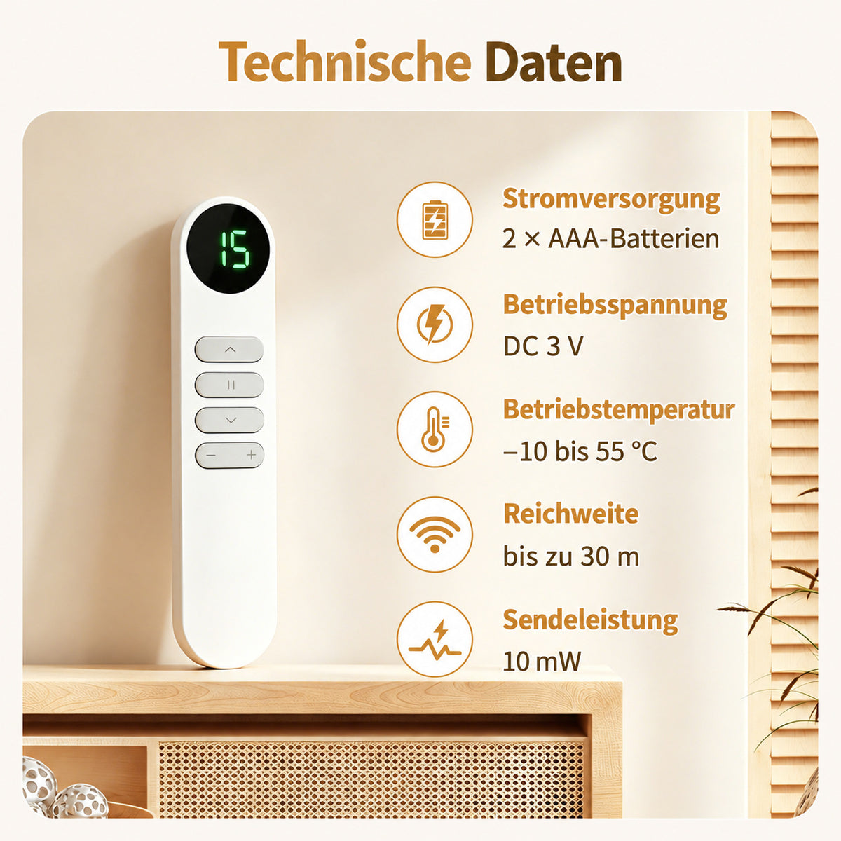 15-Kanal-Fernbedienung für maßgefertigte elektrische Rollos– Maßanfertigung