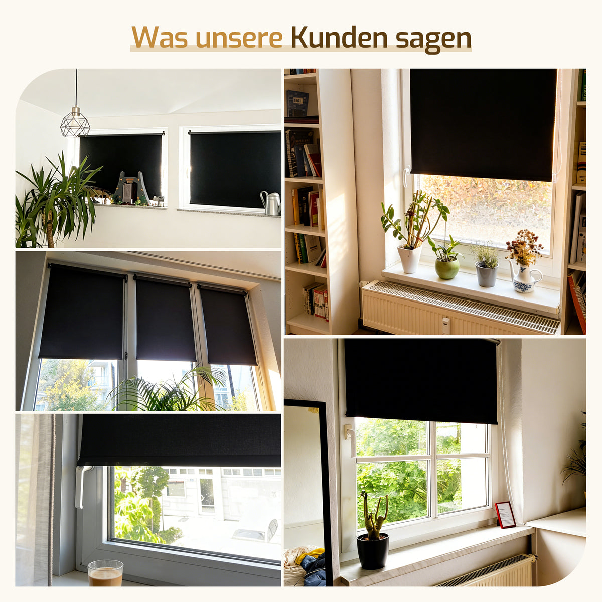 Verdunkelungsrollo Klemmfix ohne Bohren mit Thermo-Effekt – Weiß