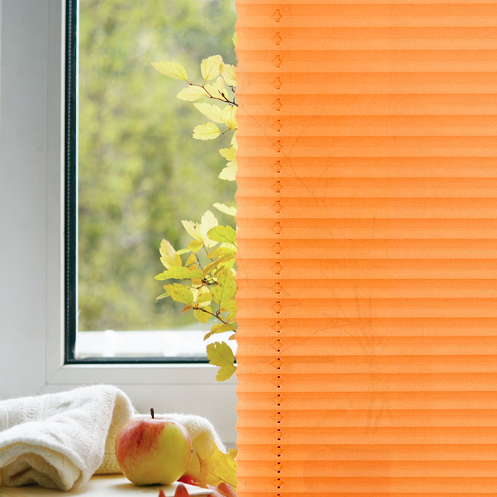 Plissee Klemmfix Faltrollo ohne Bohren | Lichtdurchlässig Sichtschutz | Viele Farben zur Auswahl