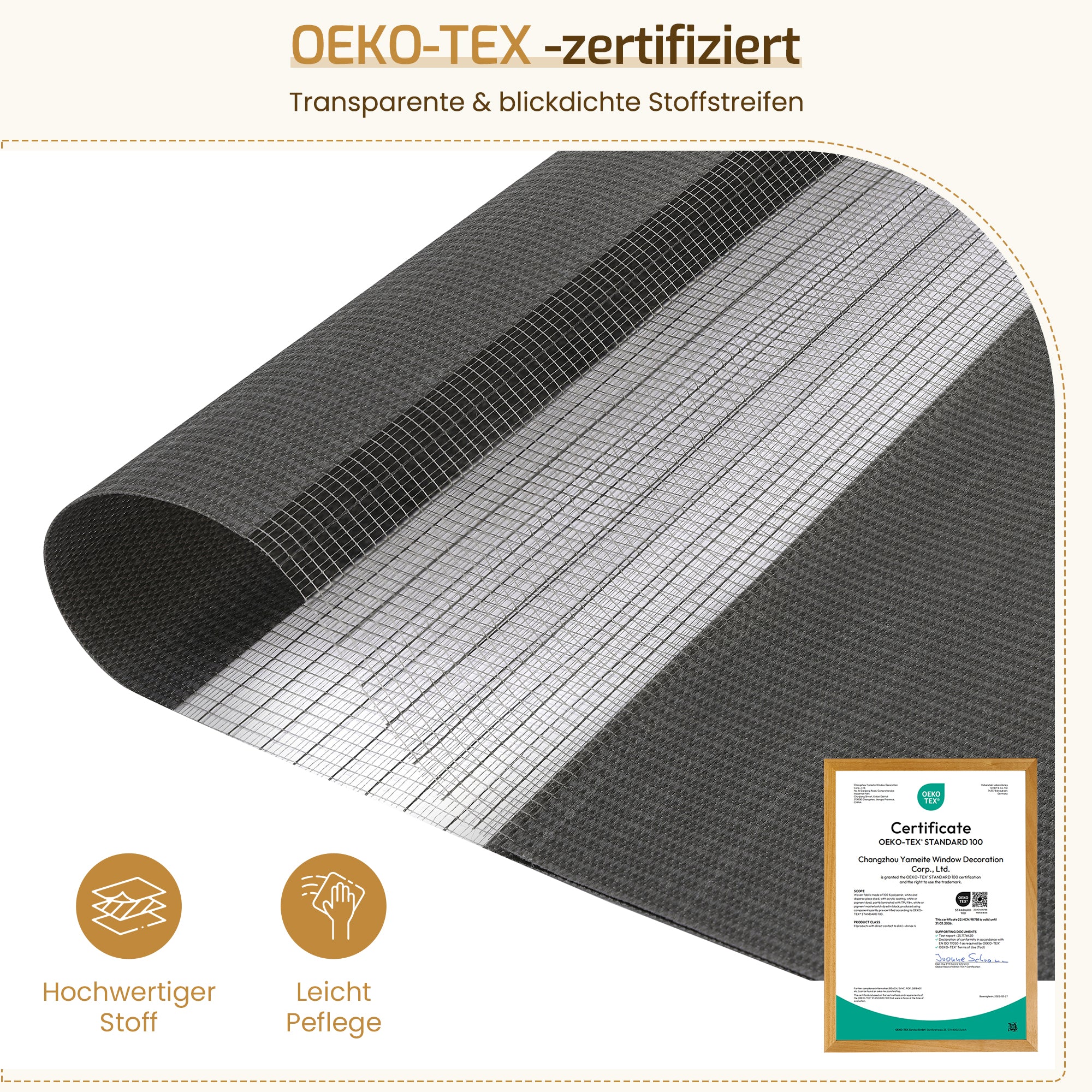 Doppelrollo Duo Rollo Klemmfix ohne Bohren Anthrazit
