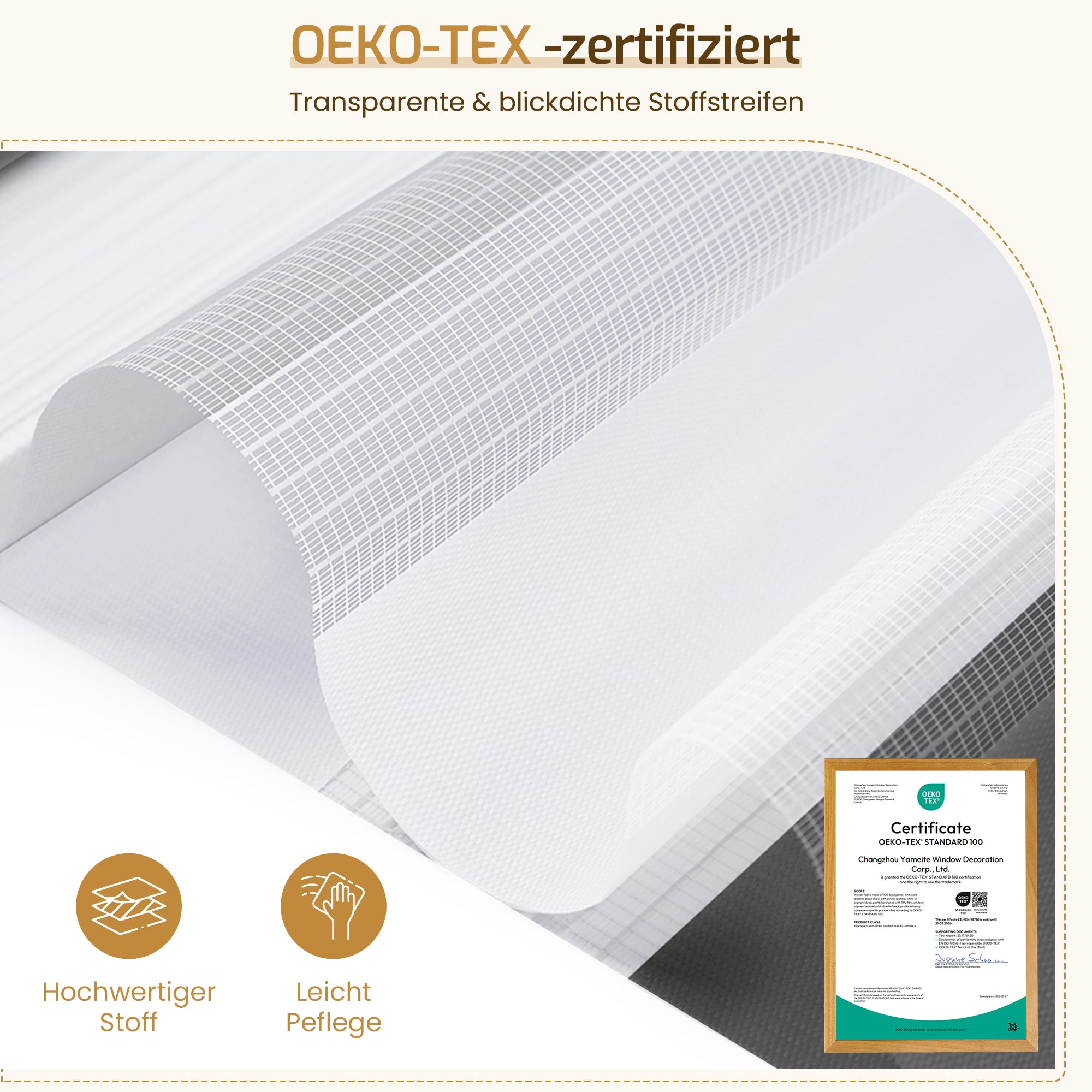 Doppelrollo Klemmfix ohne Bohren –Weiß/Grau/Anthrazit